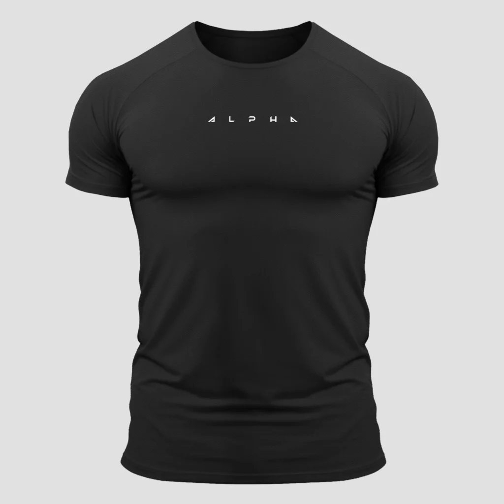 Perfomance Black T-shirt, front